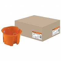 Установочная коробка СП D65х45мм²  саморезы, оранжевая, IP20 |  код. SQ1402-1126 |  TDM